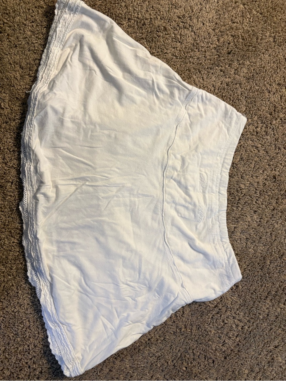 (SOLD) Vintage Abercrombie & Fitch • Y2K White Lace-Trim skirt - Picture 3 of 3